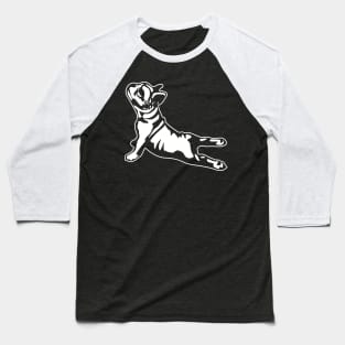 French Bulldog Yoga Baseball T-Shirt